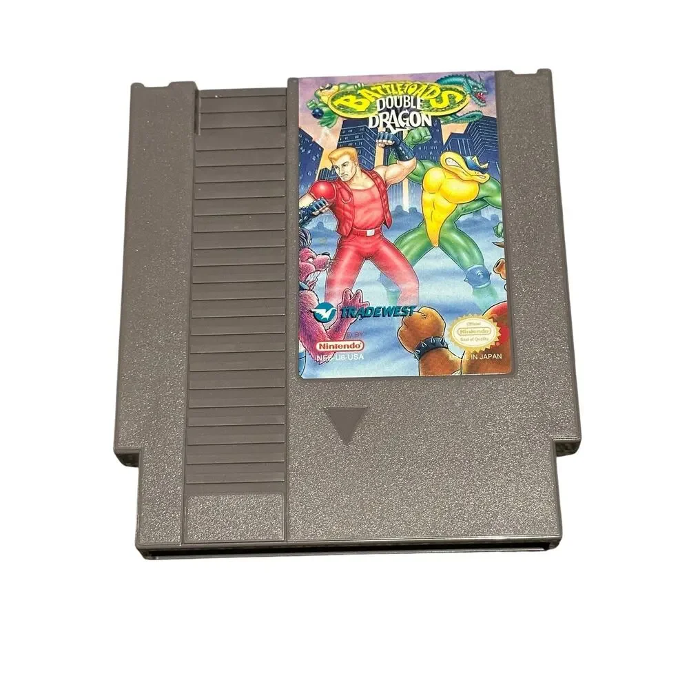 Nintendo NES Battle Toads Double Dragon Ultimate Team game VTG Tested WORKS